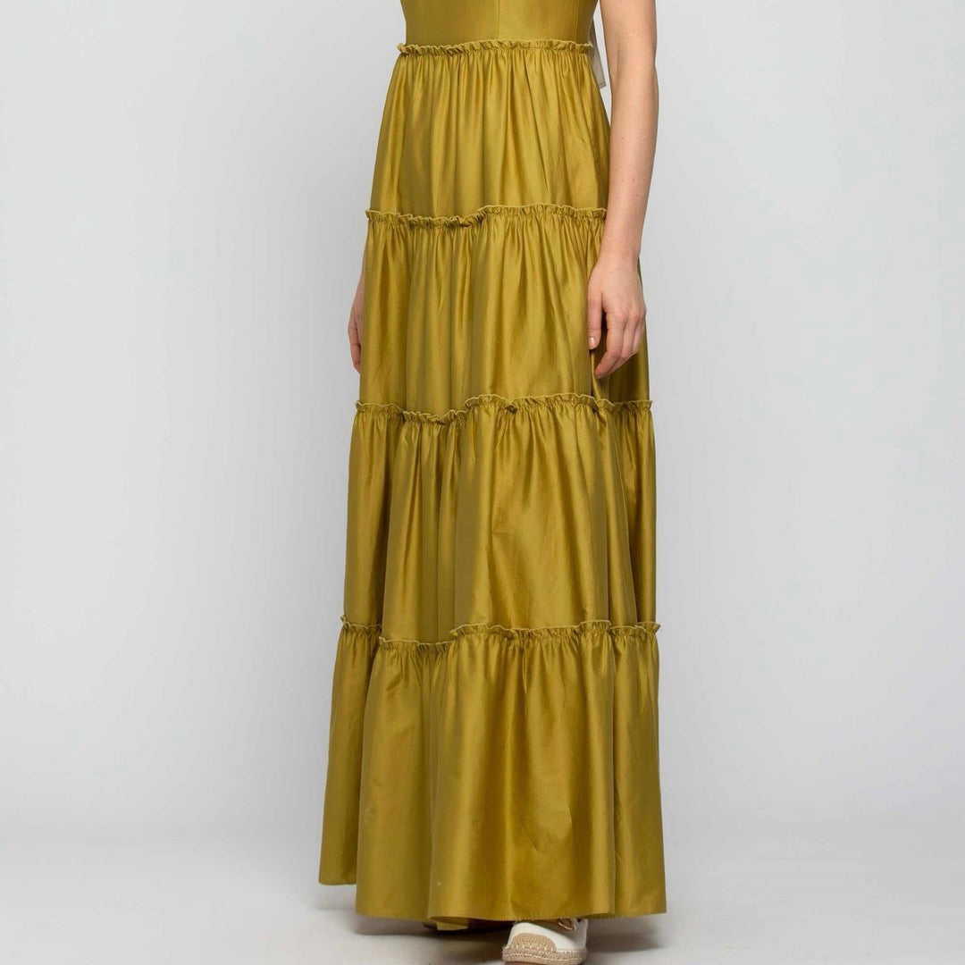 Abito lungo con spalline intrecciate - Kocca